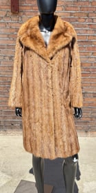 Vintage Mink Fur Coat Full Length Jacket