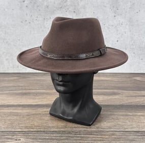 Pendleton Brown Wool Felt Packable Cowboy Hat