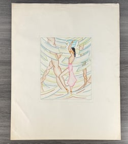 Anita Johnson Native Water Carrier Watercolor