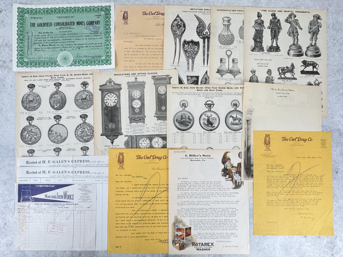 Assorted Antique Advertising Ephemera: Nice grouping.
