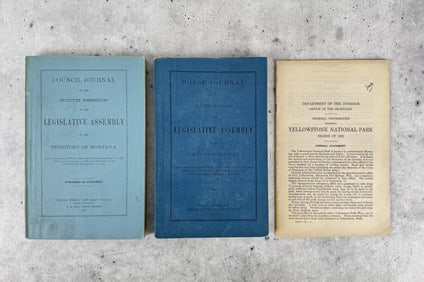 Yellowstone Park Territory of Montana Documents