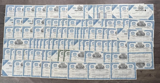 Anaconda Montana Copper Company Stock Certificates