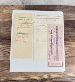 Binder of Antique Historic Montana Paper Ephemera
