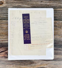Binder of Antique Historic Montana Paper Ephemera