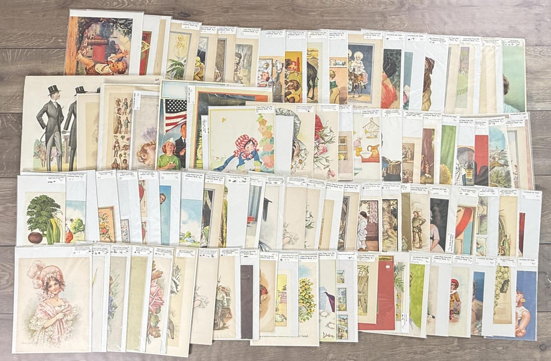 Collection of Victorian Advertising Prints: Total of 91