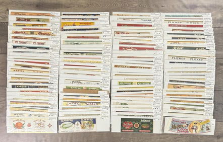 Large Collection of Fruit Can Labels