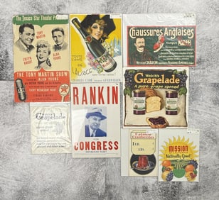 Collection of Advertising Signs and Posters