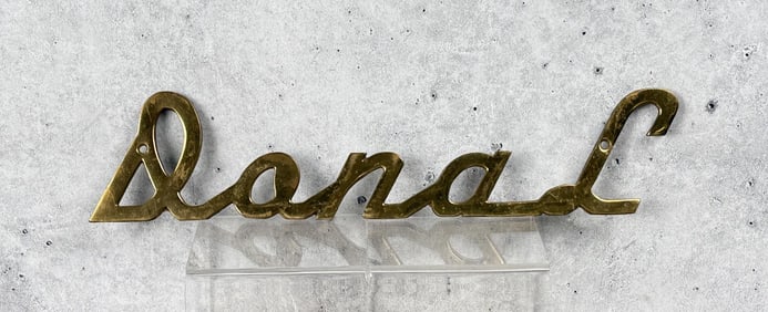 Donald Brass Equipment Emblem