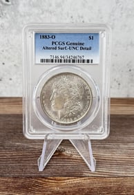 1883 O Morgan Silver Dollar PCGS Unc Detail