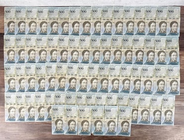 70 Venezuela 500 Bolivares Notes