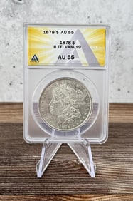 1878 P Morgan Silver Dollar ANACS AU55