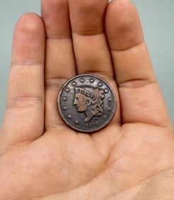 1836 Braided Hair US Large Cent Coin