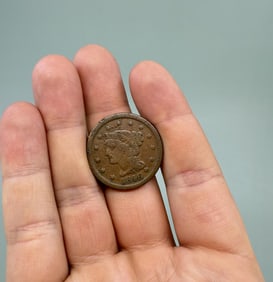 1846 Braided Hair Large Cent