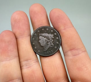 1832 Braided Hair Large Cent