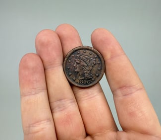 1856 Braided Hair Large Cent