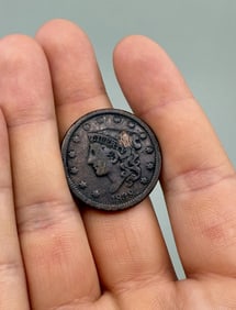 1838 Braided Hair Large Cent