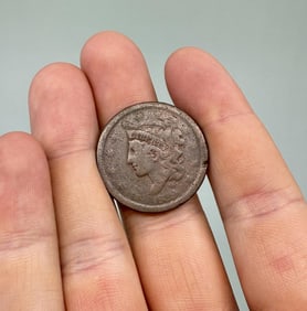 1835 Braided Hair Large Cent