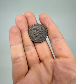 1838 Braided Hair Large Cent