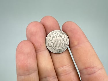 1870 Shield Nickel Coin