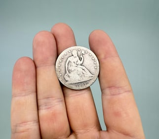 1861 Seated Liberty Half Dollar Coin