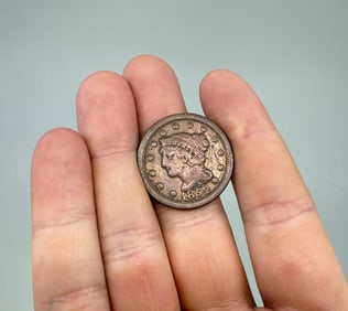 1852 Braided Hair Large Cent