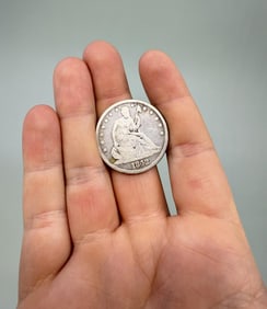 1842 P Seated Liberty Half Dollar Coin