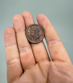 1856 Braided Hair Large Cent