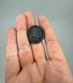 1847 Braided Hair Large Cent