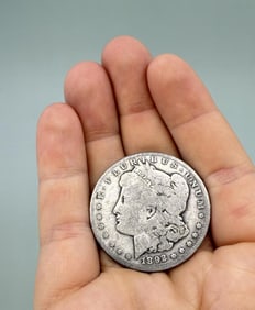 1892 O Morgan Silver Dollar