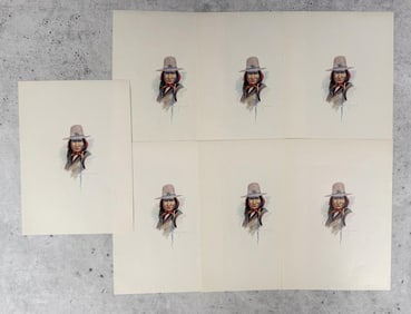 Group Of Edgar S Paxson Prints