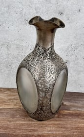 Coin Silver Overlay Haig Scotch Decanter