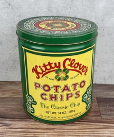 Kitty Clover Potato Chip Tin