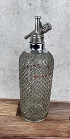 Wire Mesh Covered Seltzer Water Bottle