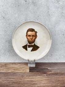 Cataract Tea Co President Lincoln Portrait Plate