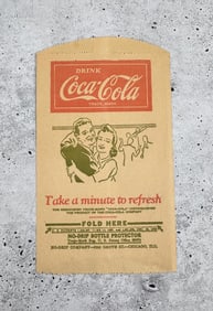 1946 Coca Cola No Drip Bottle Protector