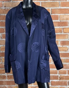 Vintage Silk Smoking Jacket