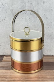 Mid Century Shelton Tri Color Ice Bucket