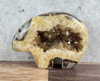 Zuni Septarian Nodule Bear Carving