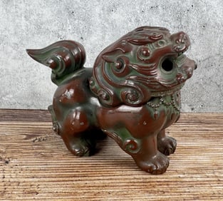 Japanese Food Dog Cast Metal Incense Burner