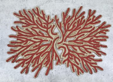 Kim Seybert Beaded Coral Place Mat