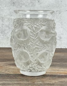 Lalique Bagatelle Frosted Crystal Vase