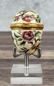 Halcyon Days Enamels Egg Shaped Box
