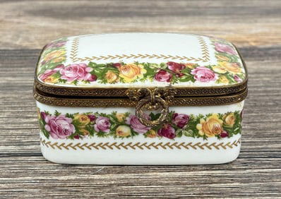 Limoges Porcelain Jewelry Box