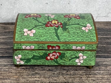 Chinese Cloisonne Enamel Jewelry Box