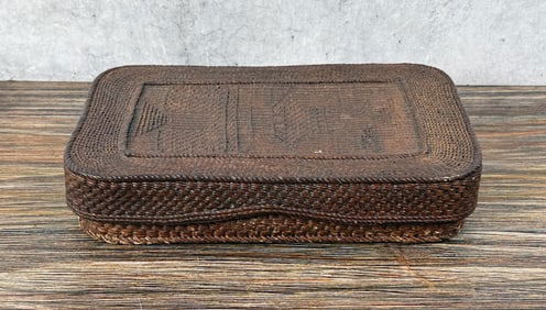 Japanese Woven Rattan Bento Lunch Box