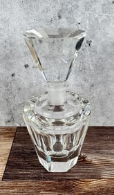 Lead Crystal Ground Lid Perfume Bottle