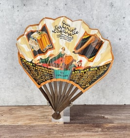 1920s French Department Store Advertising Fan