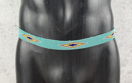 Native American Indian Beaded Belt