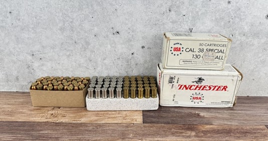 100 Rounds of .38 Spl Pistol Ammo