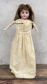 Antique Bisque Head Leather Body Doll